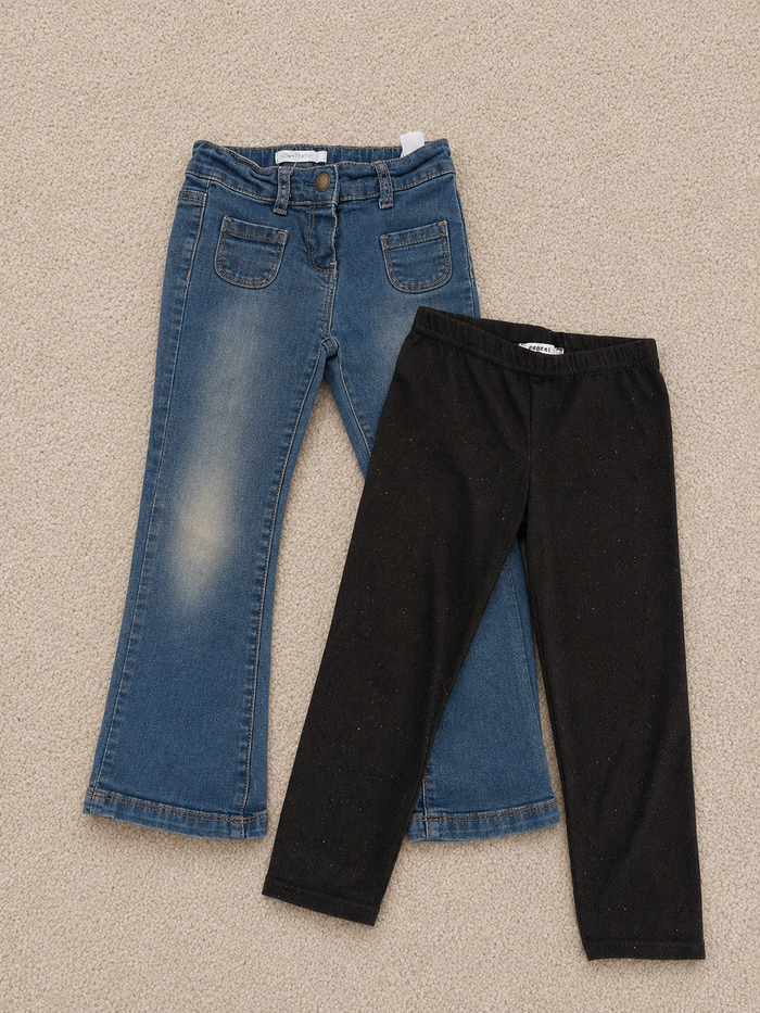 Lot Jean's + legging 4 ans - photo numéro 1