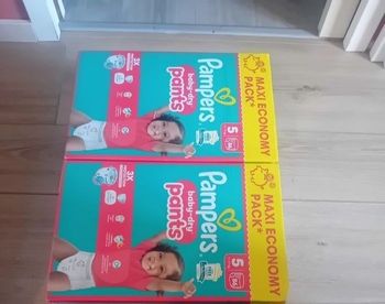 Couches pampers pants taille 5 maxi economy 
