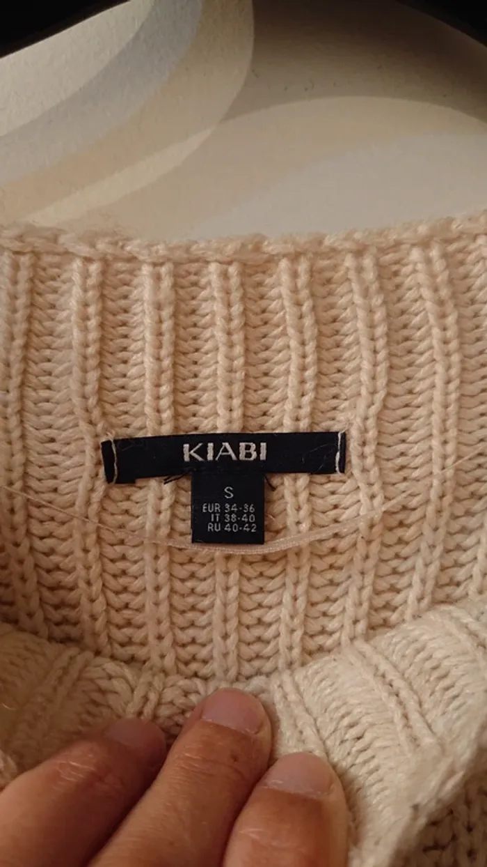 Robe pull beige - photo numéro 3