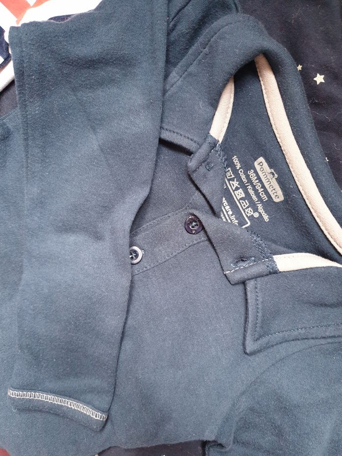 Lot 3 bodies Polo manches longues - 36mois - photo numéro 4