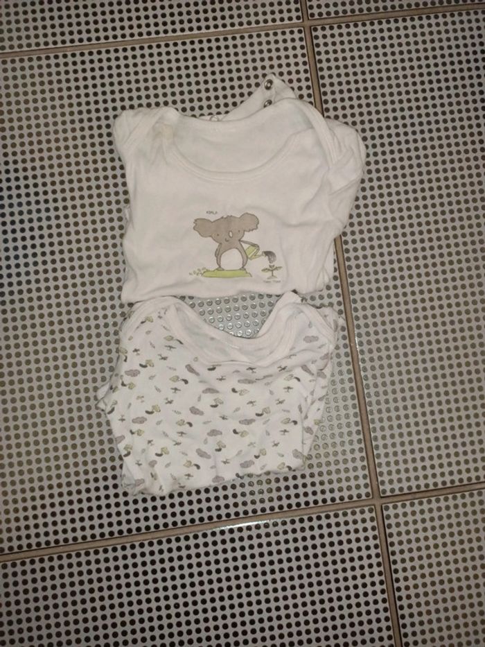 Lot bodies manches courtes, 12 mois