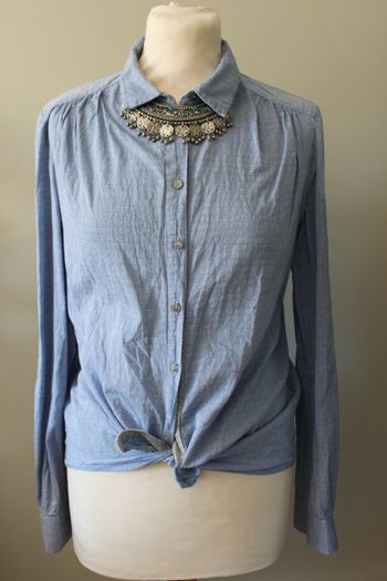Chemise à plumetis Mango Suit taille M
