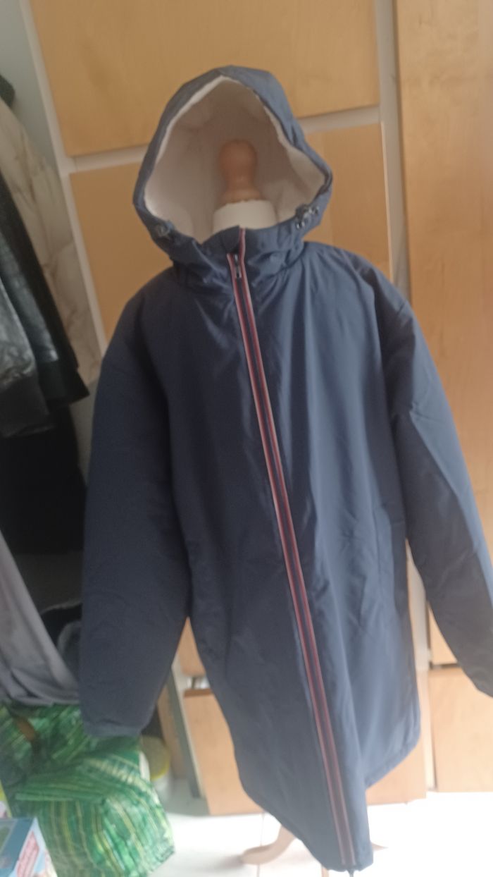 Manteau coupé vent homme outerwear S bleu neuf