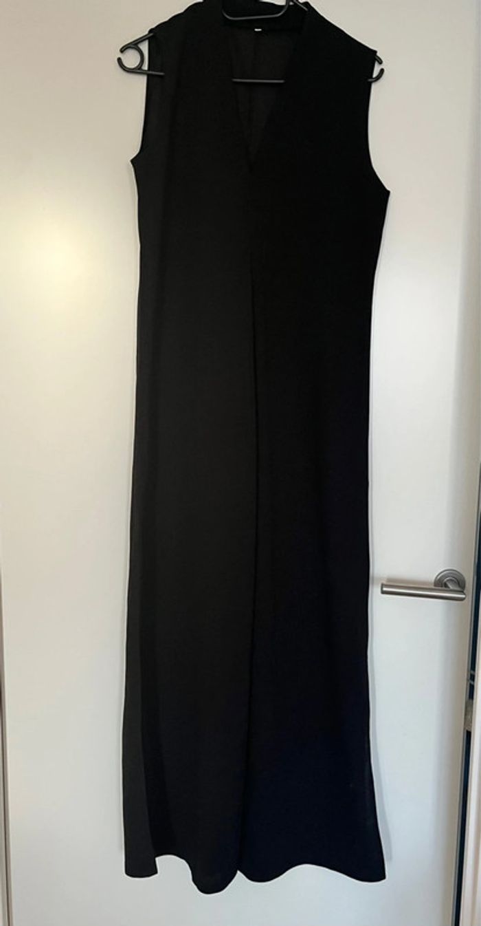 Robe Noir Longue Fendue sur les côtés - photo numéro 4