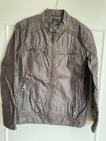 Veste similicuir, S Oliver, taille M marron