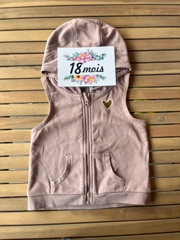 Sweat à capuche sans manches orchestra 18 mois