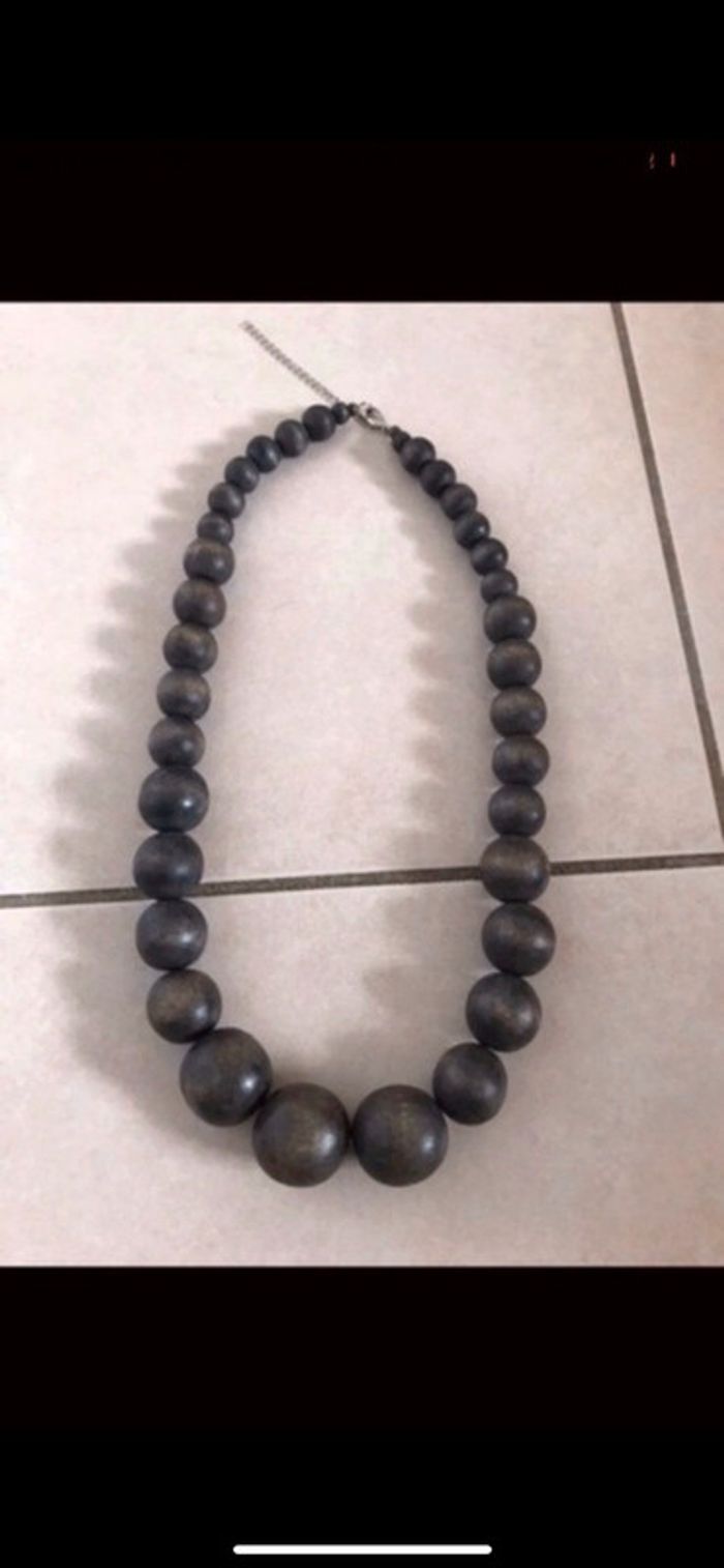 Collier grosses perles - photo numéro 2