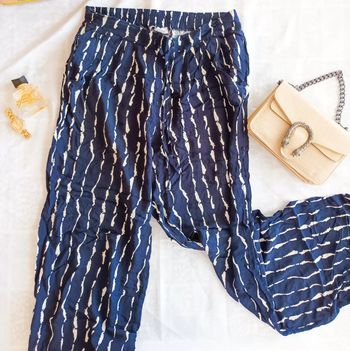 Pantalon Palazzo rayé