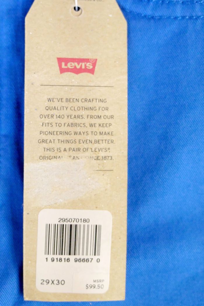 LEVI'S 502 - W29 L30 - Regular Taper Stretch Bleu Sodalite - Neuf avec étiquettes - photo numéro 9