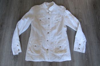 VESTE DOUBLÉE BLANCHE - TAILLE L - n°01