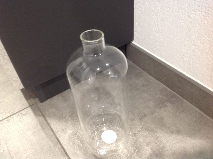 Bouteille / jarre / carafe en verre transparent 1.5 litre - photo numéro 5