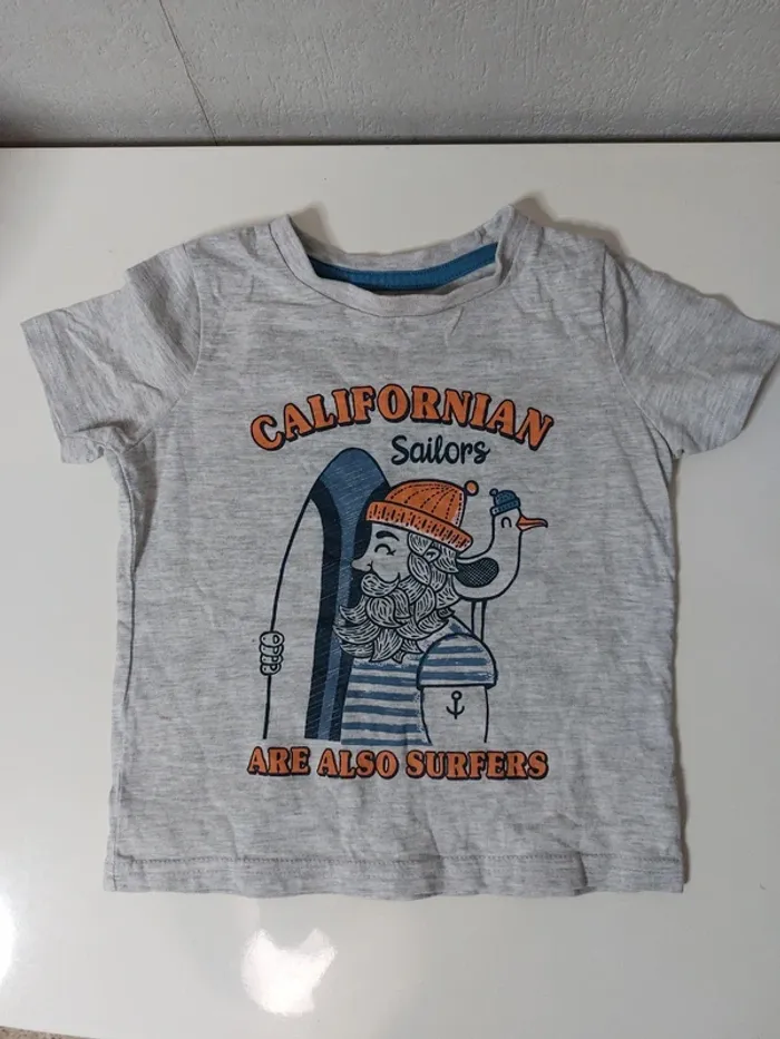 Tee-shirt manche courte imprimé " Vertbaudet"