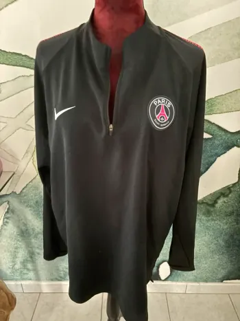 Haut football Nike PSG homme noir rose