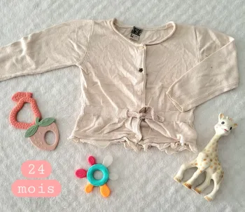 Gilet beige 2ans