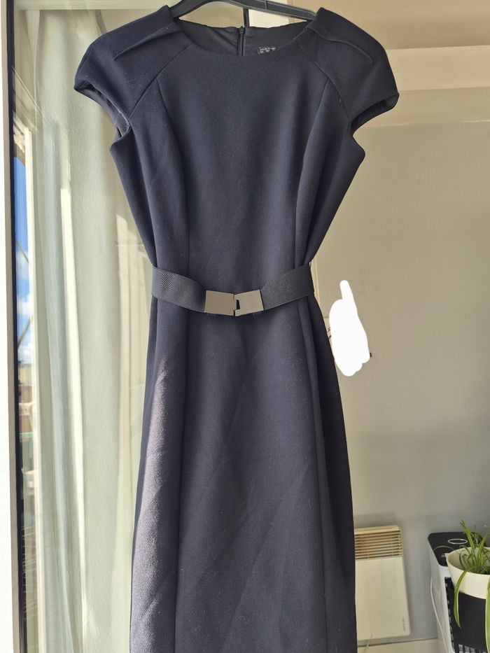 Robe crayon Zara noir taille M - photo numéro 2