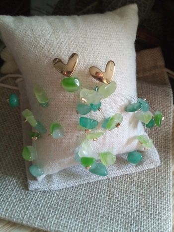 Boucles d'oreilles en pierres naturelles