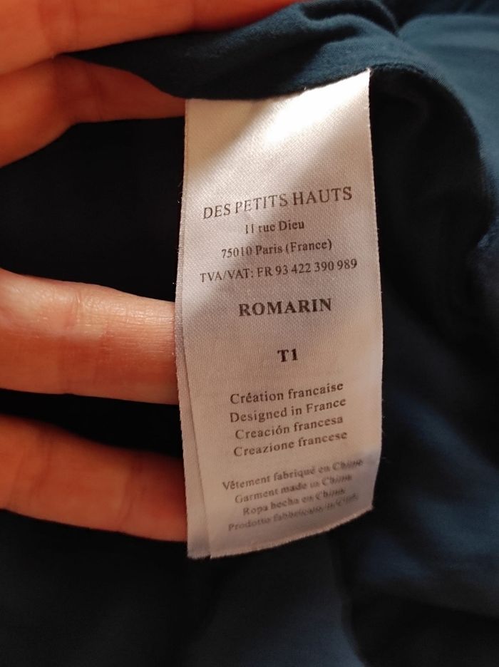 Robe fleurie romarin taille 1 - photo numéro 7