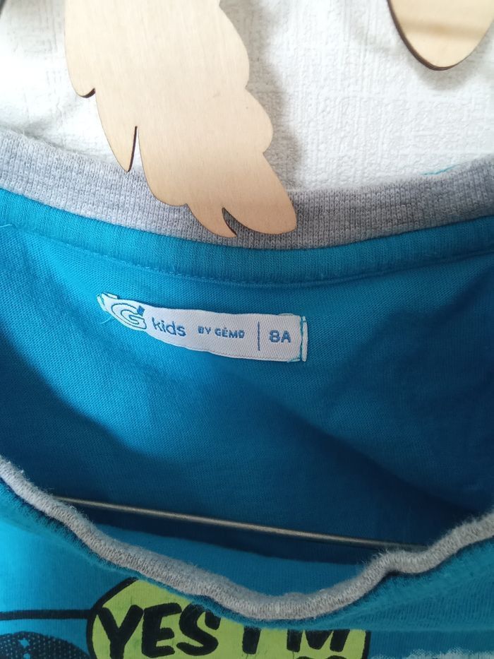 Pull manche longue garçon mi saison gemo kid taille 8 ans bleu ciel, motif, mi saison - photo numéro 4