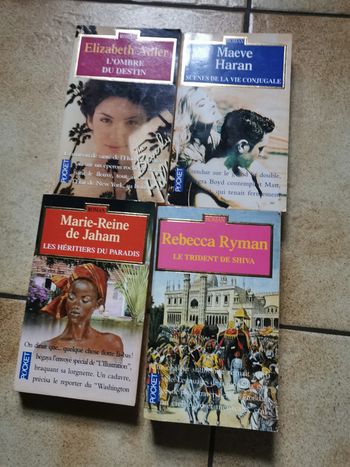 Lot de 4 romans livres de poche Pocket collection Roman