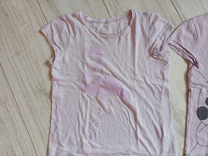 Lot 2 Shorts  rose et 2  t shirts  mauve fille en 8 ans - photo numéro 10