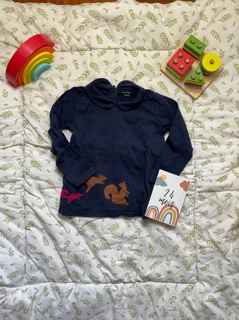 teeshirt manches longues marine 24 mois bout'chou