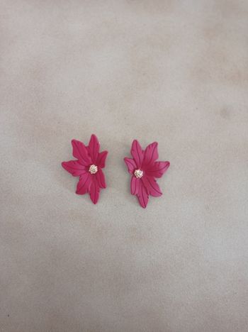 Paire de boucles d'oreilles "Fleurs"