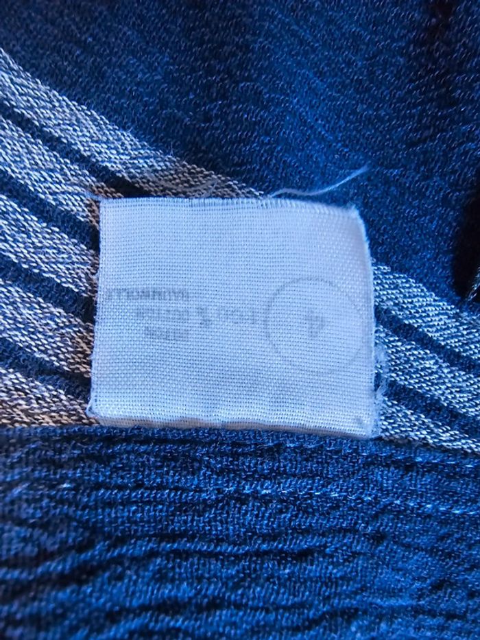 Chemise manche courte bleu Rayure - photo numéro 7