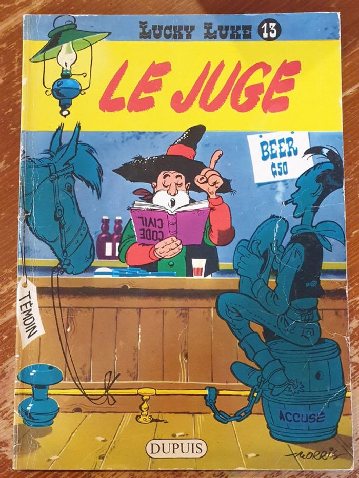 BD Lucky Luke - Le Juge - Dupuis souple 1978