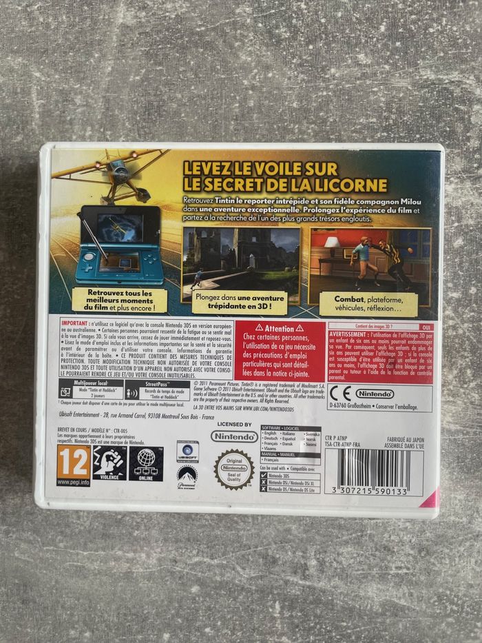 Jeu pour Nintendo 3DS, Tintin et le secret de la licorne en français. - photo numéro 3