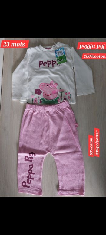 Ensemble Peppa Pig fille 23 mois 