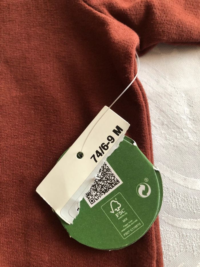 Lot de 3 sweat-shirt neuf C&A taille 6/9mois 74 cm - photo numéro 7
