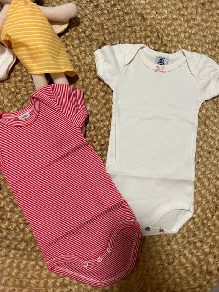 Lot de 3 bodies bébé fille petit bateau - photo numéro 3
