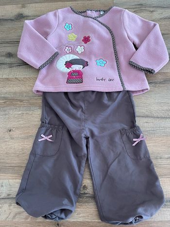 Ensemble fille 24 mois