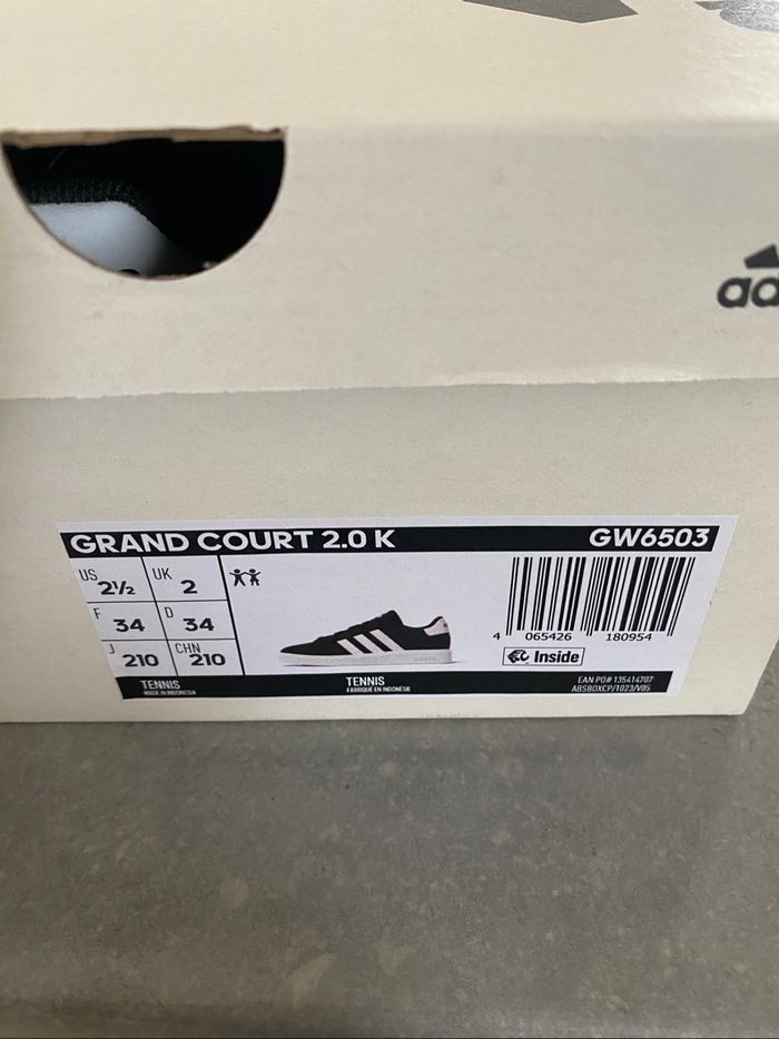 Baskets adidas grand court taille 34 - photo numéro 5