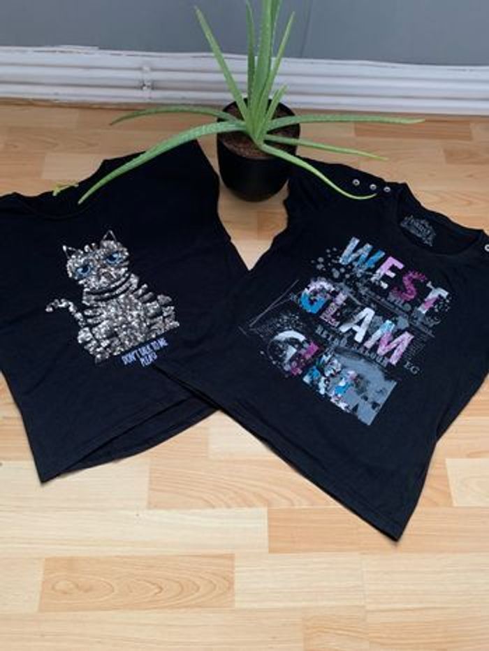 Lot 2 te shirt 14 ans