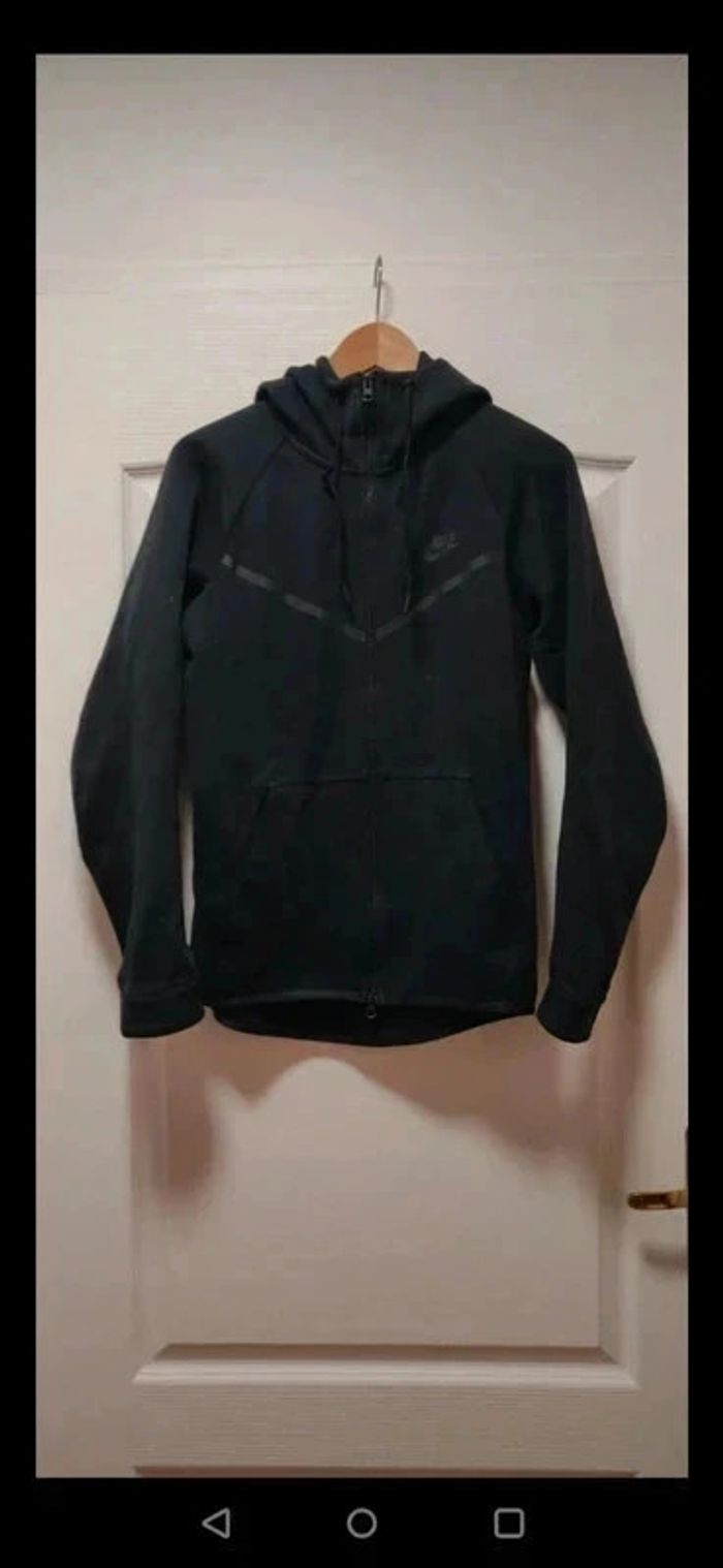 Sweat à capuche gilet zippé tech fleece noir Nike XS
