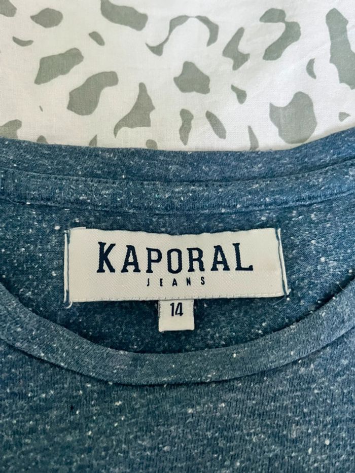 Tee-Shirt Kaporal Jeans Bleu Chiné - photo numéro 3