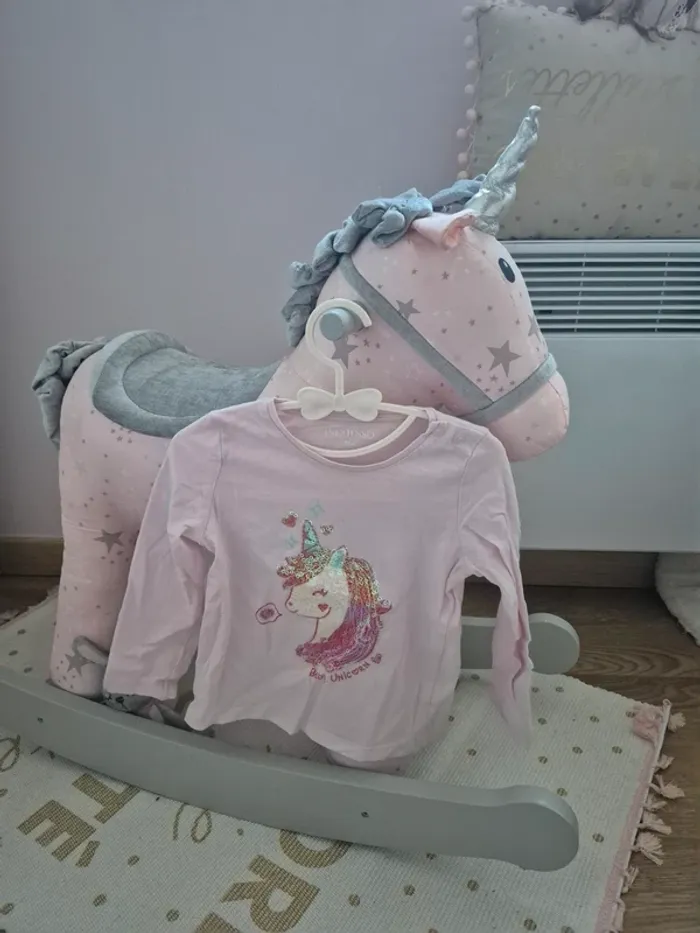 Haut manches longues licorne 92cm