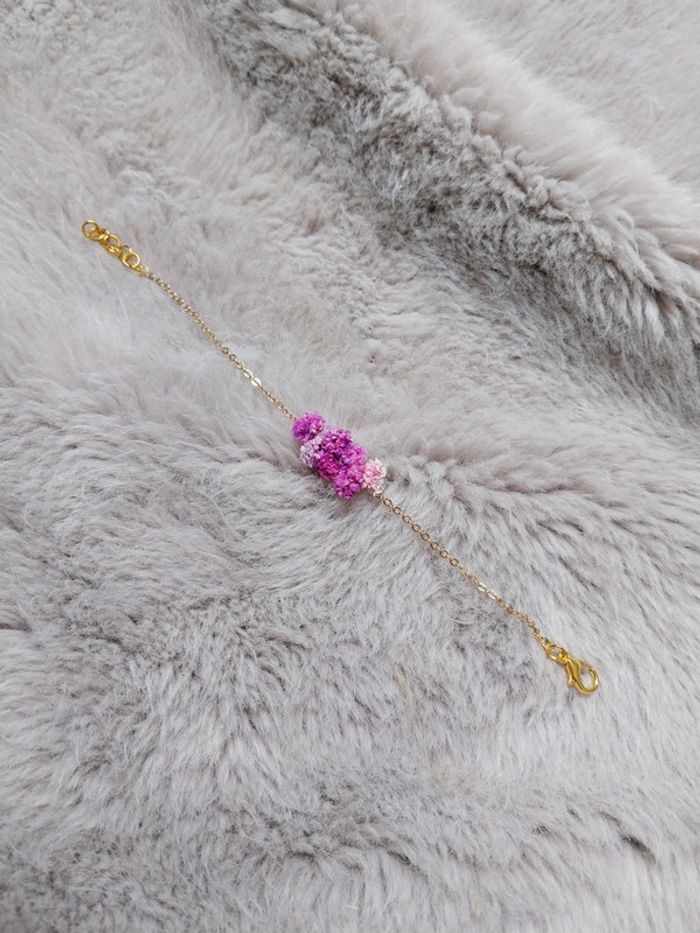 Bracelet fleurs séchées - photo numéro 3