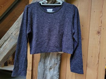 Superbe pull court gris anthracite IKKS, XS (12 ans)