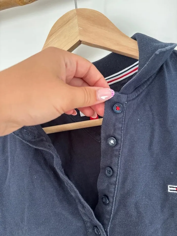 polo bleu marine tommy jeans taille XS - photo numéro 4
