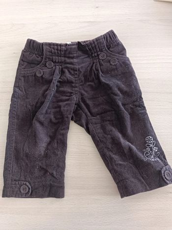 Pantalon violet alphabet 6mois