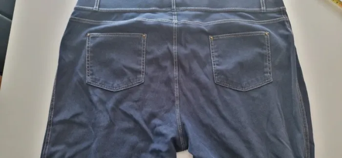 Jegging couleur jean bleu - photo numéro 3