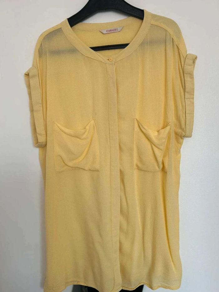 Chemise  jaune  T40 - photo numéro 2