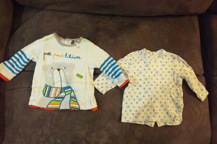 Lot de 2 t-shirts manches longues Orchestra