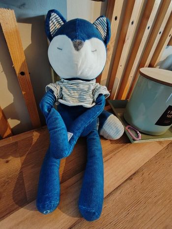 Renard bleu OBAIBI t shirt rayé