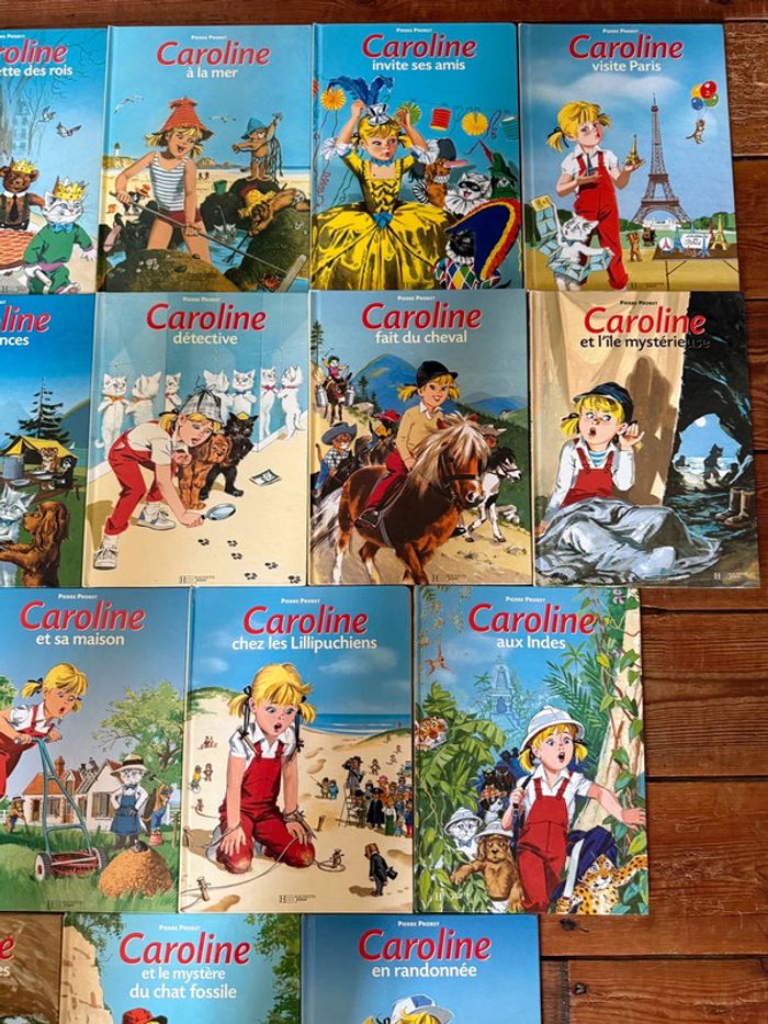 Lot de 17 livres bd Hachette albums Caroline Pierre Probst bords jaunes - photo numéro 3