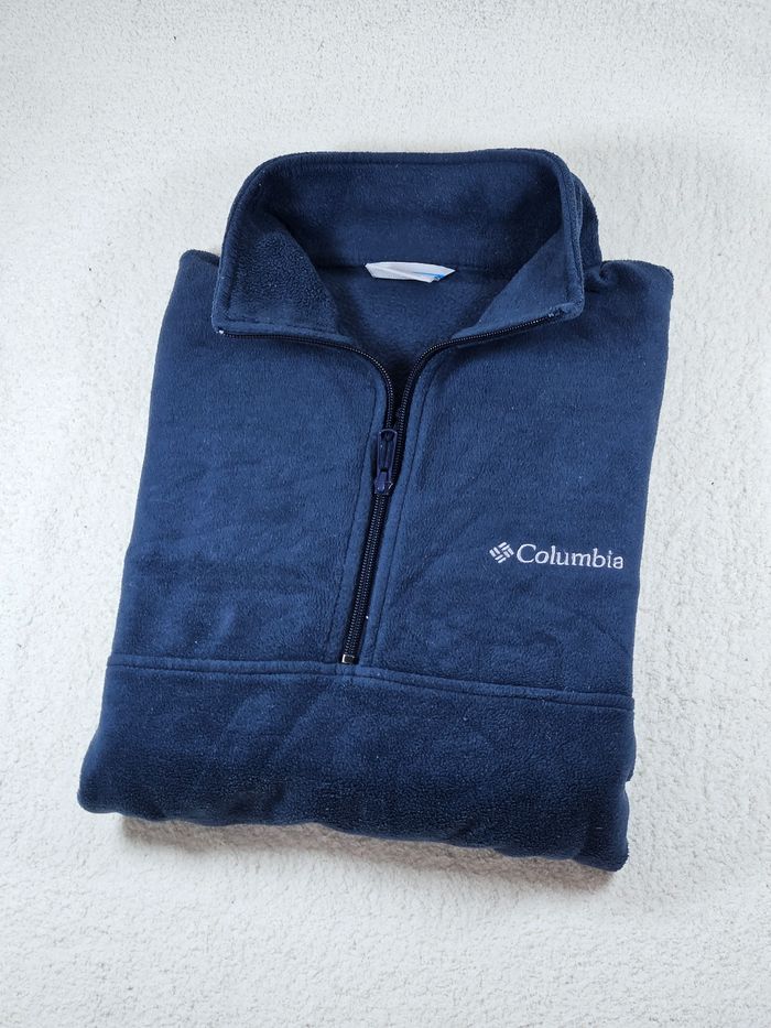 Zip Polaire columbia bleu