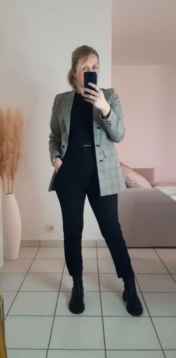 Blazer à carreaux