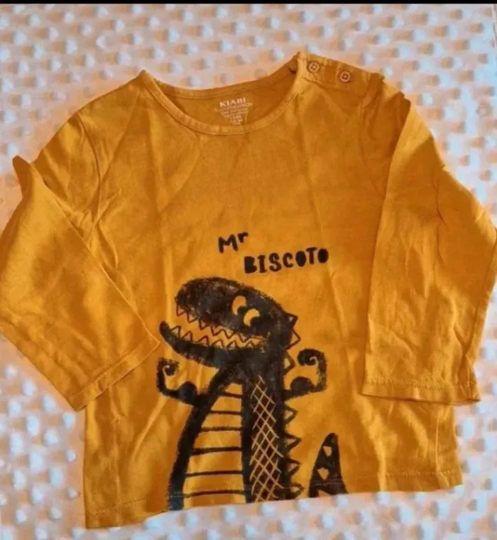 T-shirt manches longues moutarde